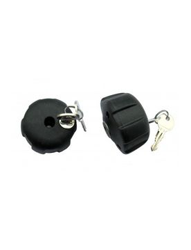 Pomello antifurto con chiave per portabici - MENABO 2 pezzi