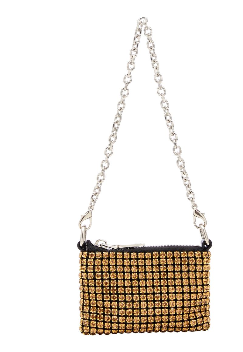 NAEMI Bolso de hombro oro / negro