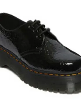 Dr Martens Scarpe 161 Quad 3-eye Patent Lamper Leopard Embross Black EU 36