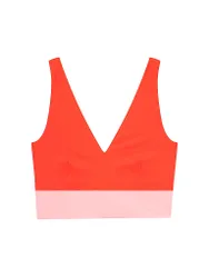 Haut de bikini de yoga corail M