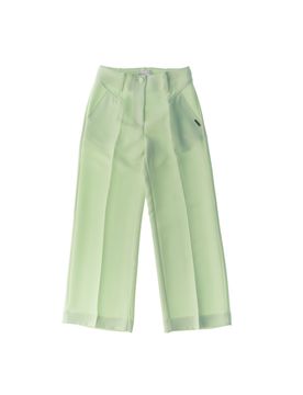 Pantalone wide leg VERDE CHIARO 10