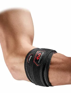 Tennis Elbow Strap With Pads Black M - Mc David - FashionsVida