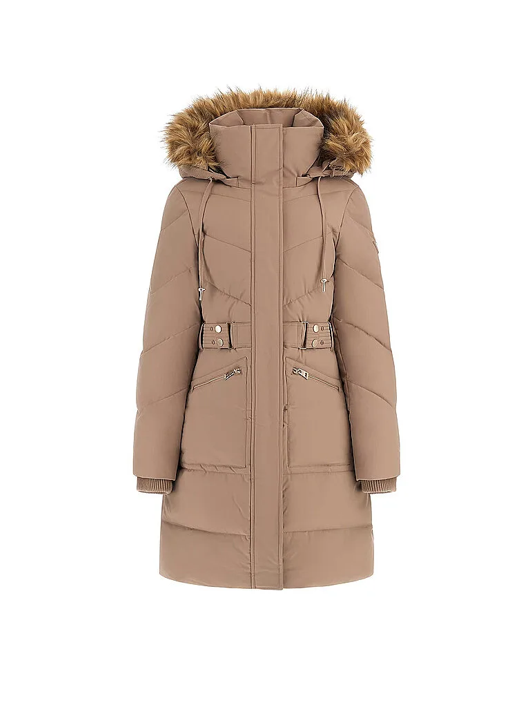 Abrigo acolchado FATEMA beige S - Guess - FashionsVida