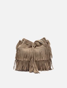 Apache bolso bucket efecto ante con flecos