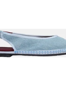 Merceditas de mujer lino narnia green - Flabelus - FashionsVida