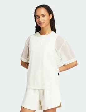Womens Soft Lux Mesh Tee - Off-White - Size 2xs - ADIDAS Sportswear - FashionsVida
