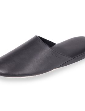 Chaussons mules en Cuir Noir noir 46