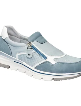 Bequem-Halbschuh „Hanna“ blau 41 Damen - wonderwalk - FashionsVida