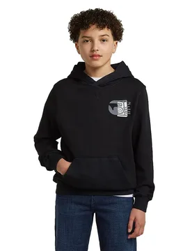 Felpa Con Cappuccio D29807-01 Dark Black 6 Anni - G-Star - FashionsVida