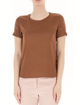 Blusa in raso LIU JEANS MARRONE 42