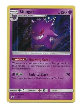 Pokemon SM Crimson Invasion 038/111 Gengar (Holo) - Pokémon - FashionsVida