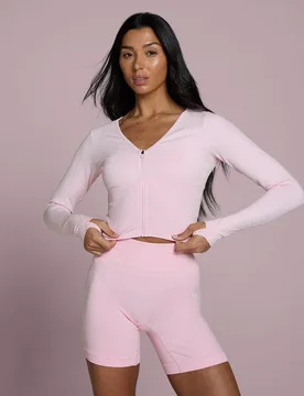 Chaqueta corta sin costuras Tempo para mujer de MP - Blush - XXL - MyProtein - FashionsVida