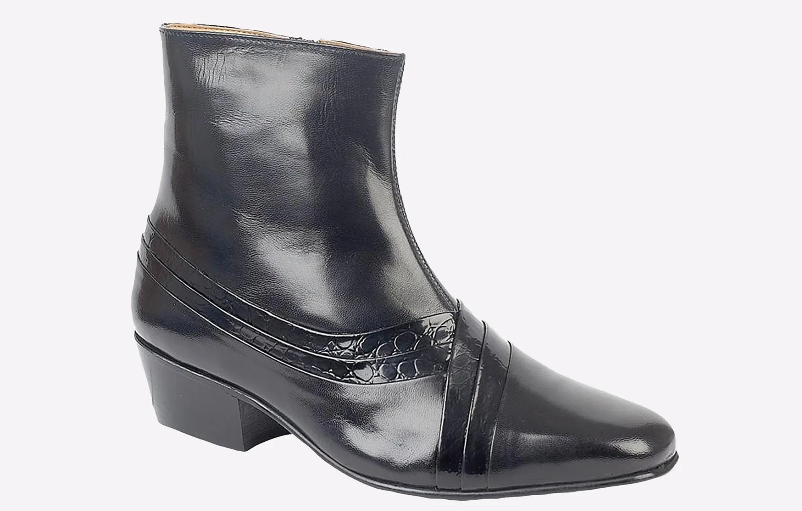 Genoa Ankle Boot Mens - Black - Size Uk 8 - Montecatini - FashionsVida