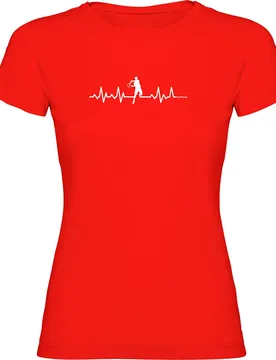 T-shirt à Manches Courtes Tennis Heartbeat Red S