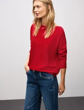Basic Dolman Pullover female Rot