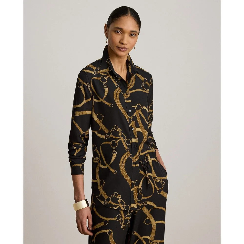 Camisa de mujer de punto estampada - Lauren Ralph Lauren - FashionsVida