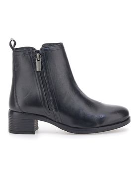 Stivaletti Neri con Tomaia in Pelle SF1202 36