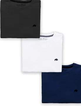 Multipack Classic Mens Organic T-Shirt - Raging Bull - FashionsVida