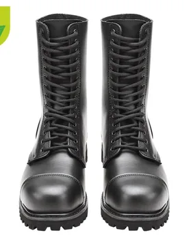 Gothic Boot - Vegantom 14 eyelett boots - EU38 bis EU47 - Größe EU45 - schwarz - Unisex - unisex - Brandit - FashionsVida