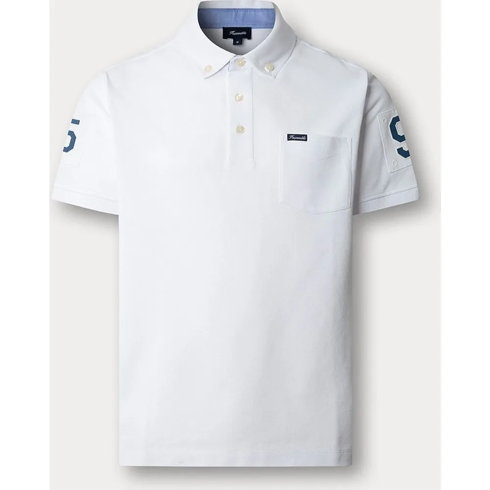 Polo de hombre de manga corta fit regular bolsillo y parches - Façonnable - FashionsVida