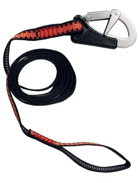 Flat Rope With Carabiner Black One Size unisex - 4water - FashionsVida