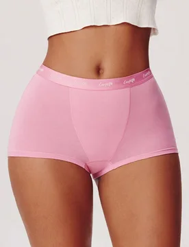Paquete de 3 bragas tipo bóxer básicas de algodón ligero de cintura alta para mujer, ropa interior tipo bóxer, también aptas como prenda exterior - Shein - FashionsVida