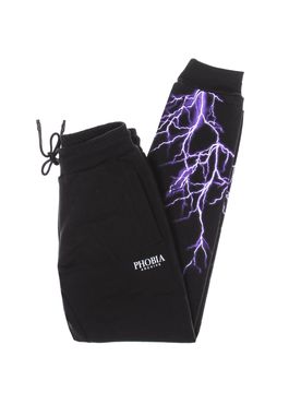 Pantalone Tuta Leggero Uomo Purple Lightning Pants Black/purple