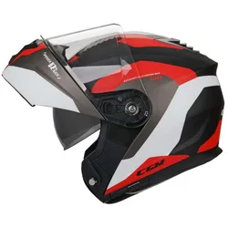 Casco Moto Modulare P/J 507a PINCERS RACE Nero Rosso Opa taglia 2X