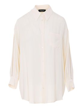 Camicia Bianca Con Chiusura Bottoni Frontali