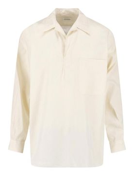 Camicia in cotone e seta