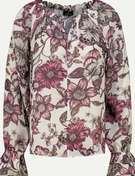 Blusenshirt mit Floralem Muster Mehrfarbig 44 - monari - FashionsVida