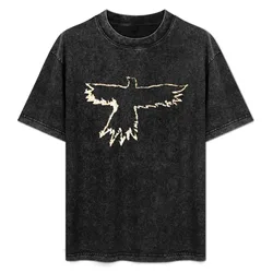 Crow symbol fire effect T-Shirt Plus Size Lightweight Top