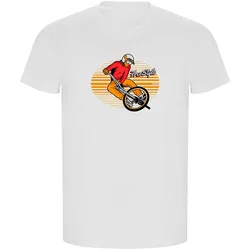 Maglietta A Maniche Corte Freestyle Rider Eco White