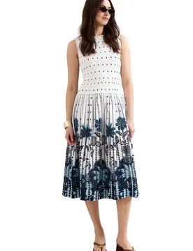 Women's Petite Chiara Fit-Flare Midi Dress in White Size: 12 - White - Size: 12 - Phase Eight - FashionsVida