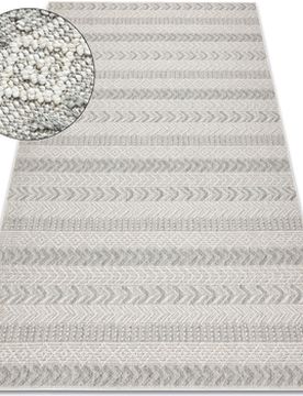 Teppiche Teppich Jersey 19243 Grau - Fischgrät, Struktur, 80x150 Cm 80x150 Cm