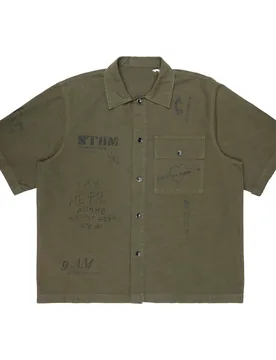 Shirt MM Uomo Sleeve Oliva - NINE IN THE MORNING - FashionsVida