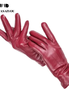 Winter fashion women's leather gloves,Driving a car to keep warm women's winter gloves,soft sheepskin women's gloves-GX154 - Aliexpress - FashionsVida