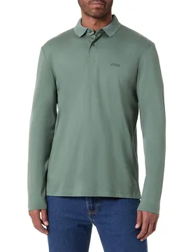 Polo A Maniche Lunghe Pirol 10272555 Green Open Green 358 2XL - BOSS - FashionsVida