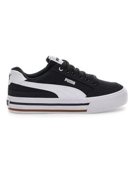 Sneakers Nere e Bianche In Tela Court Classic Vulc Fs Jr 38½