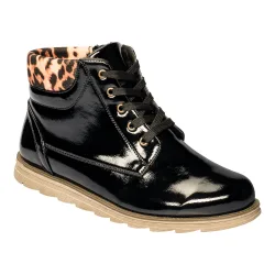 Lack-Stiefelette „Dunja“ 40 schwarz