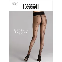 Panty de 10 deniers con raya trasera