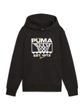 Felpa Con Cappuccio Basketball Winning Shot Black 7-8 Anni