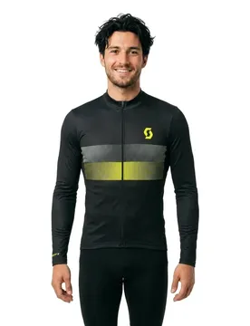 Maglia A Maniche Lunghe Rc Team 10 Black / Sulphur Yellow