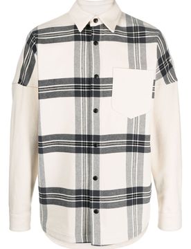Check Overshirt with Logo