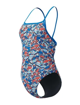 Maillot De Bain Fl Printed Web Back