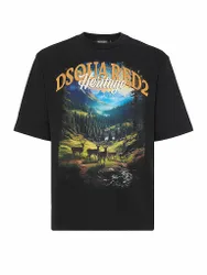 T-Shirt schwarz L herren