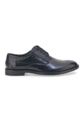 Scarpe Stringate Nere In Vera Pelle 615 40