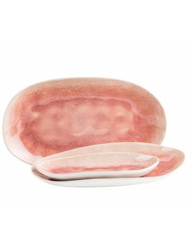 Servierplatten-Set, Steinzeug Frozen
