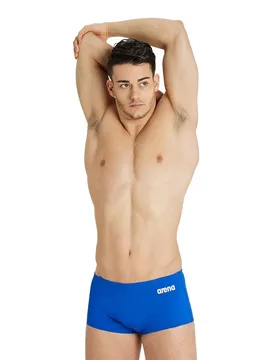 Team Low Waist Solid Swimming Boxer Royal / White FR 75 Men - Arena - FashionsVida