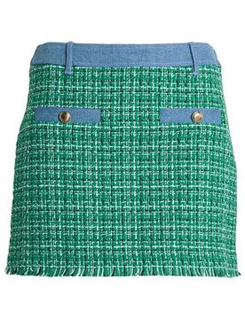 Minifalda Mujer Verde claro 38 Mujer
